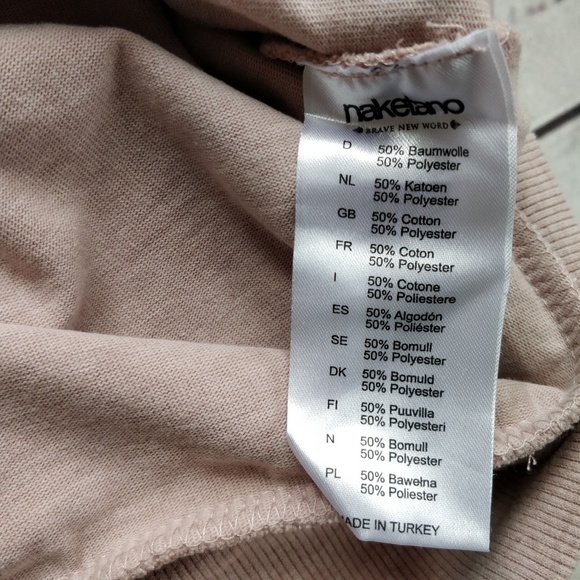 NWT NAKETANO Analbella Dropped Shoulder Sweatshirt - Picture 4 of 7